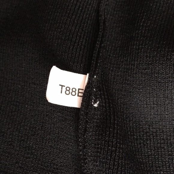 Joseph A Rhinestone Neckline Black Knit - Picture 6 of 8